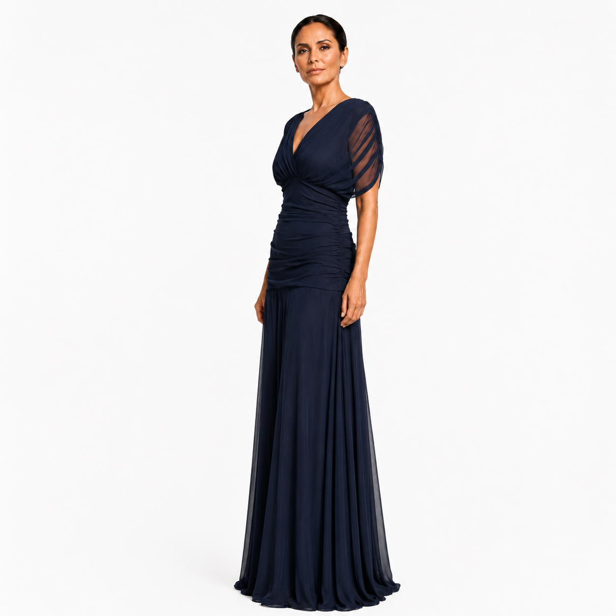 Avery | Elegant Navy Blue Dress