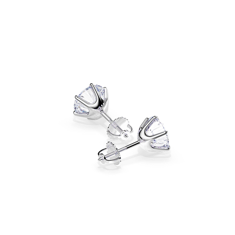 Chic Tera White Gold Earrings