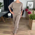Elegant 3-Piece Set Including Long Cardigan, Top, and Pants