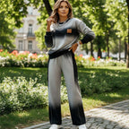 Women's Casual Gradient Top and Pants Set