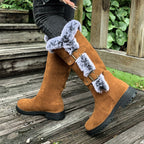Ladies' Thick Plush Mid-Calf Snow Boots