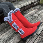 Ladies' Thick Plush Mid-Calf Snow Boots