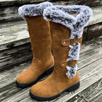 Ladies' Thick Plush Mid-Calf Snow Boots