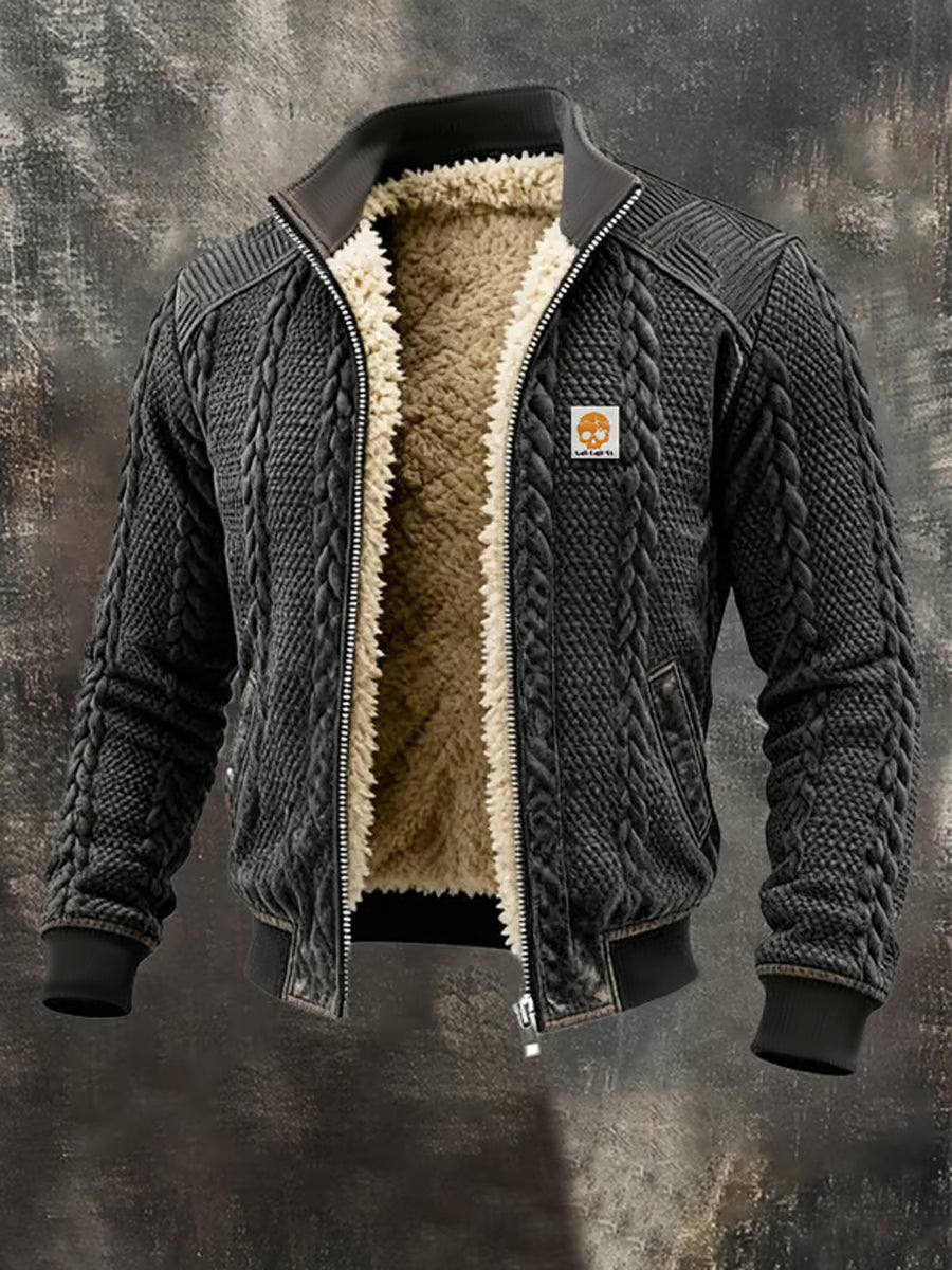 Victor | Men's Retro Jacquard Warm Outdoor Jacket