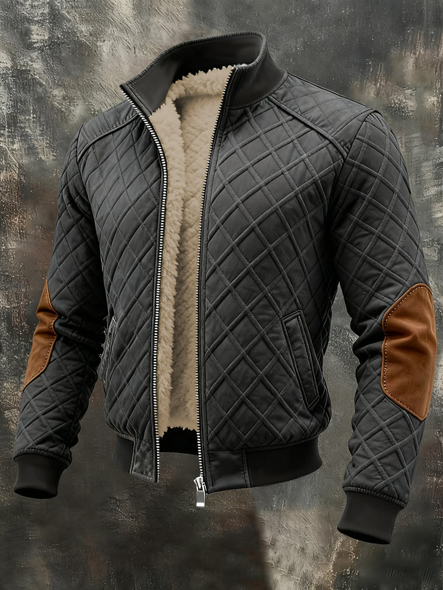 Teo | Men's Retro Jacquard Warm Outdoor Jacket