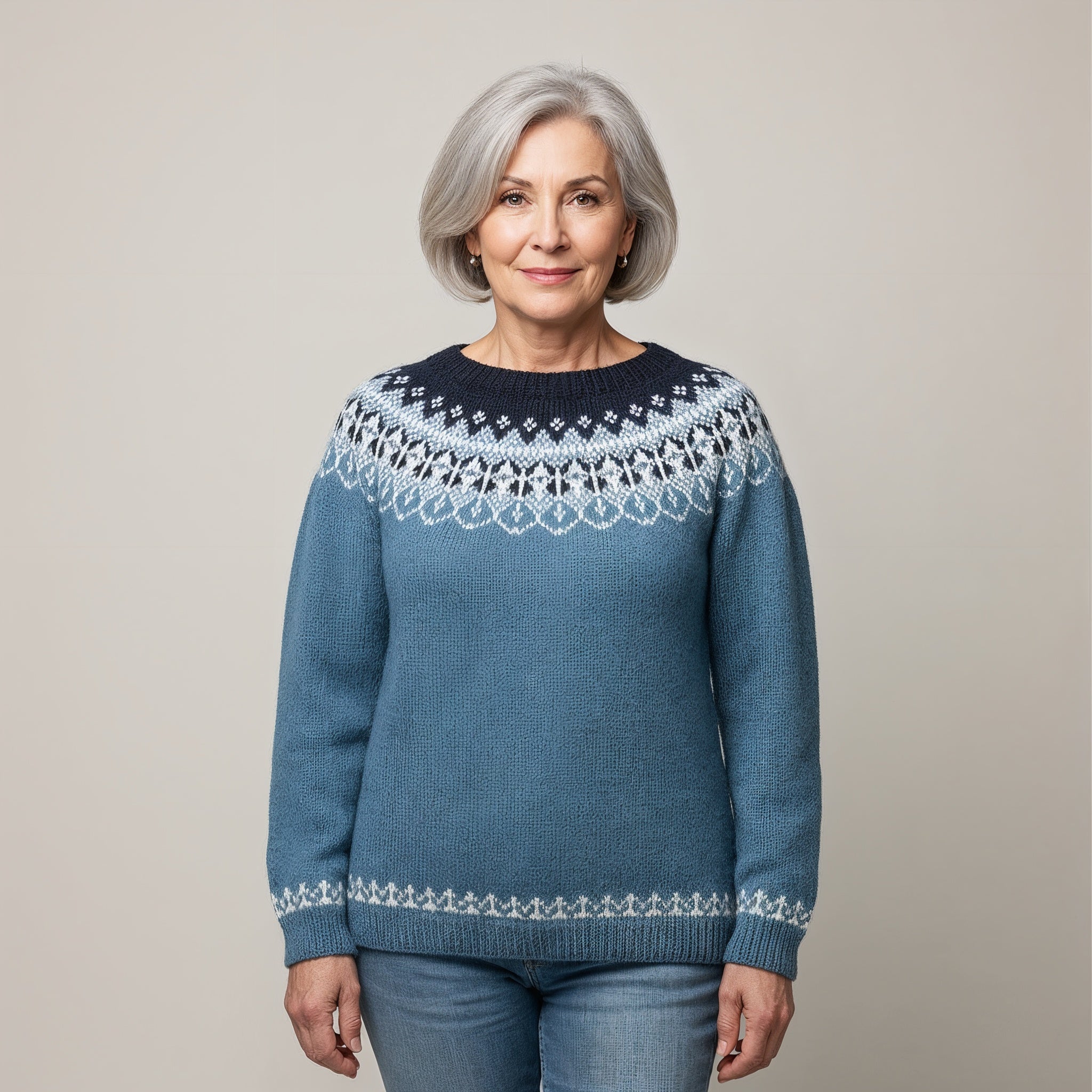 Classic Icelandic Wool Knit Sweater