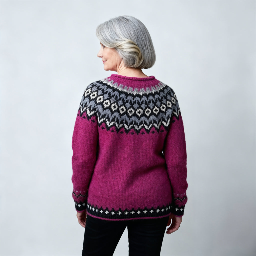 Classic Icelandic Wool Knit Sweater