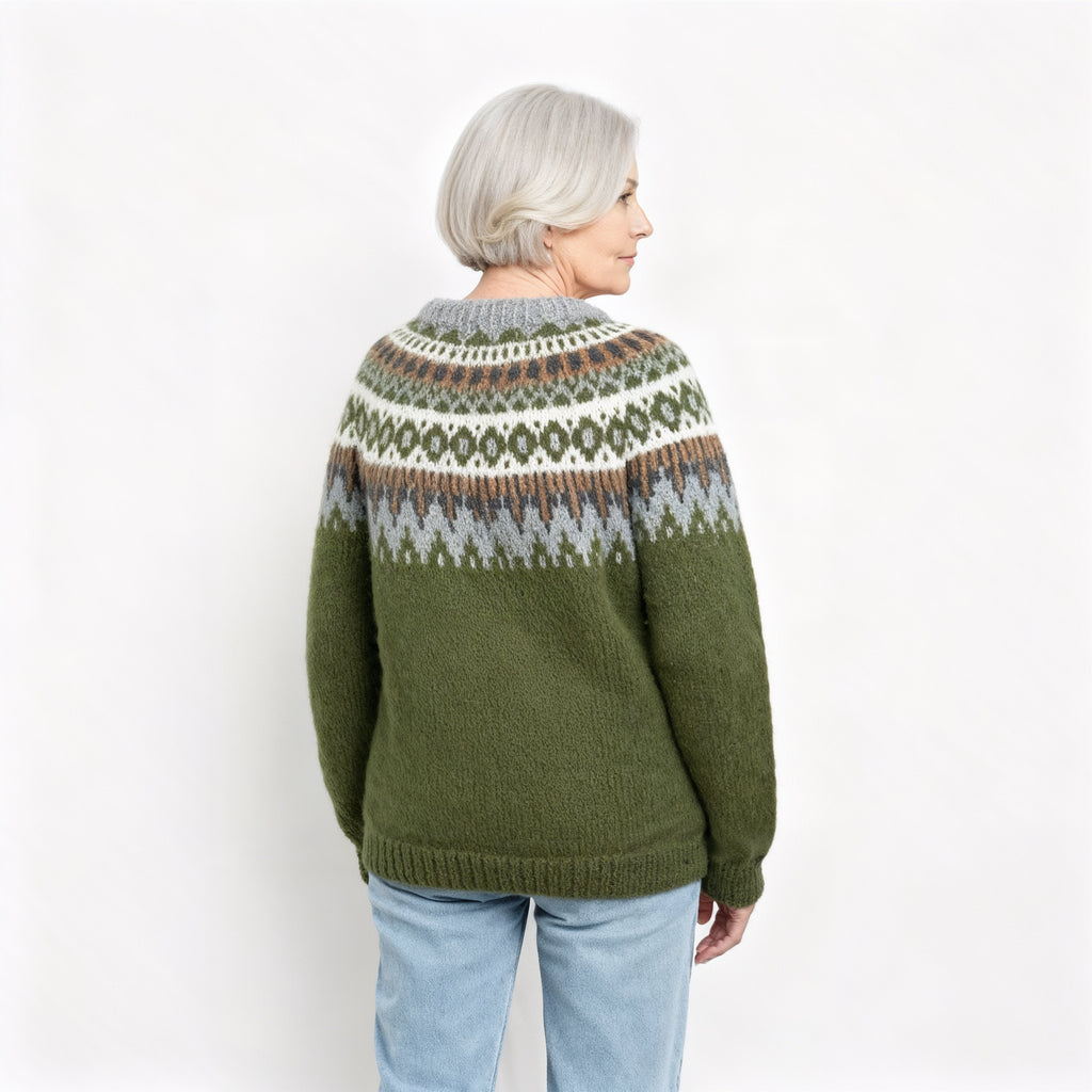 Classic Icelandic Wool Knit Sweater