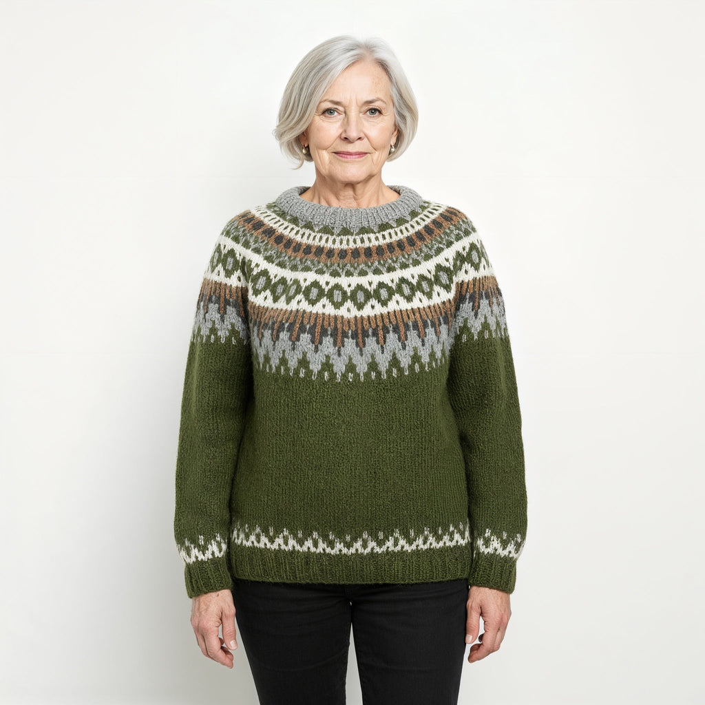Classic Icelandic Wool Knit Sweater
