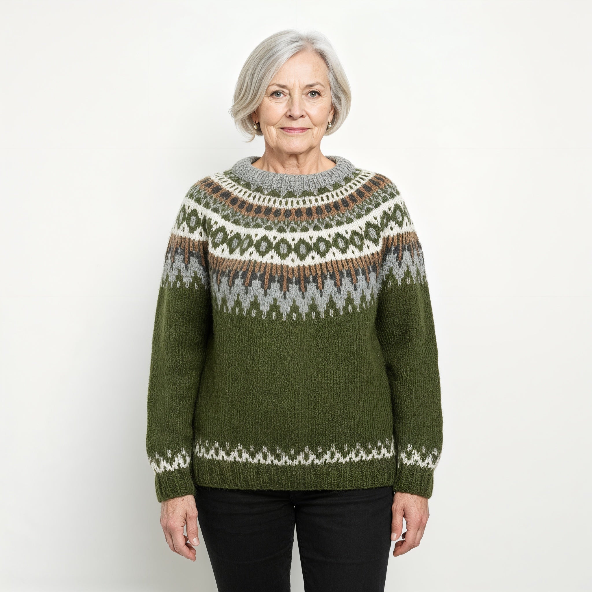Classic Icelandic Wool Knit Sweater