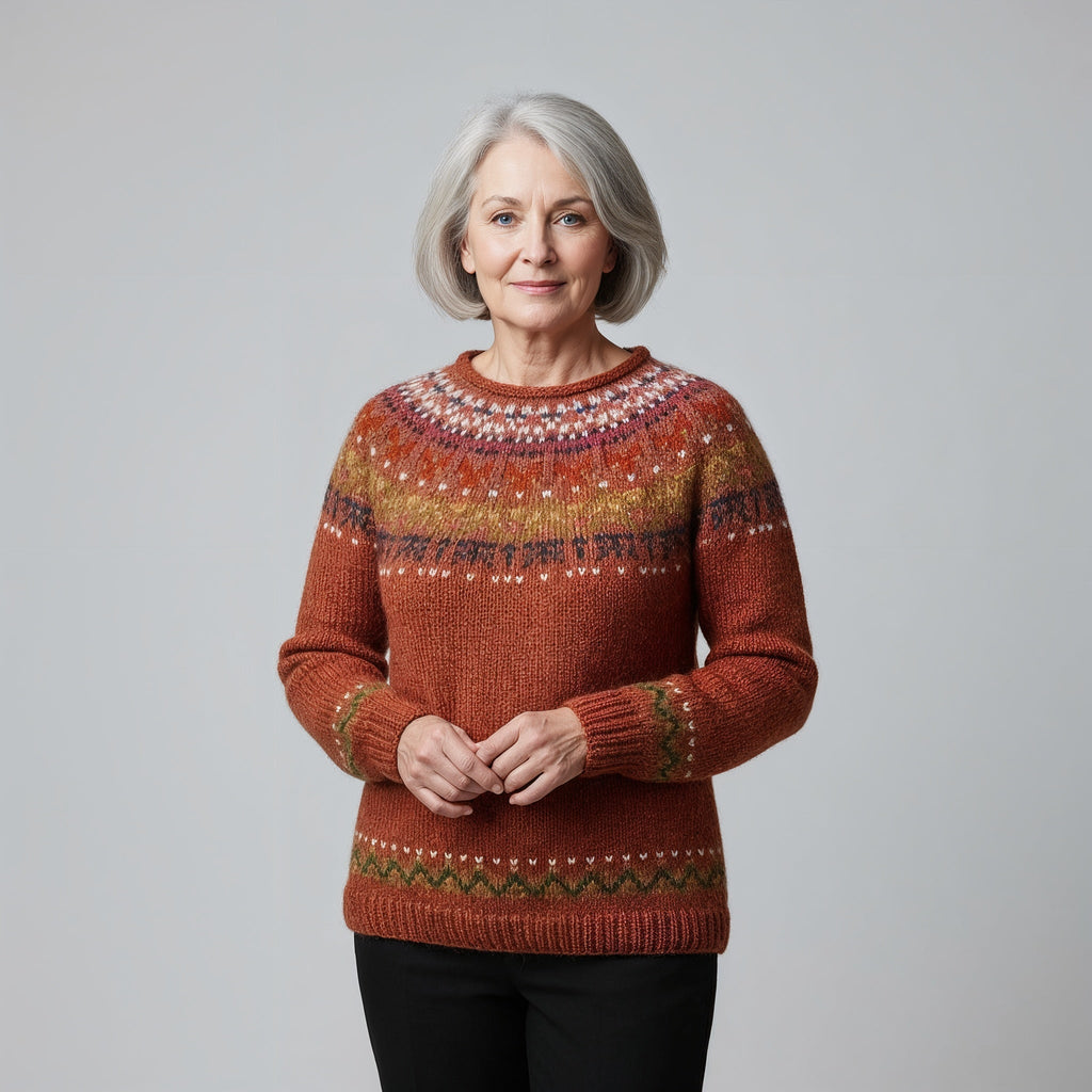 Classic Icelandic Wool Knit Sweater