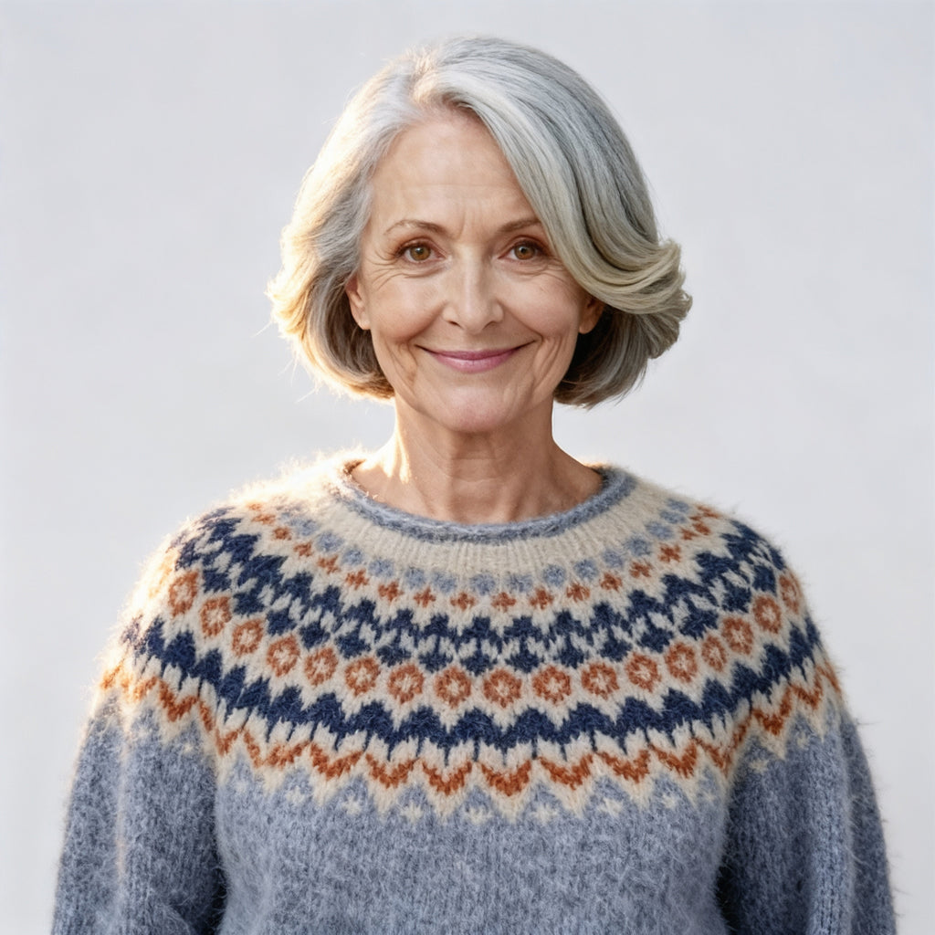 Classic Icelandic Wool Knit Sweater