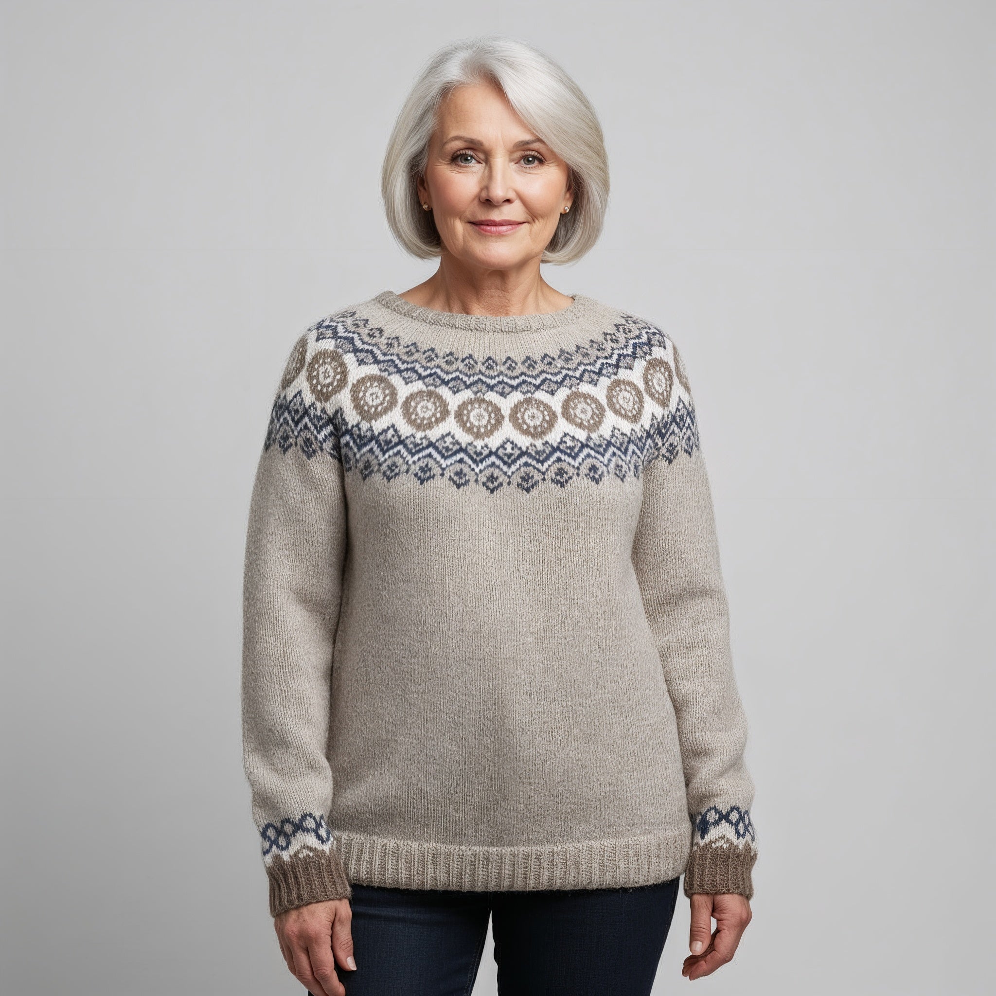 Classic Icelandic Wool Knit Sweater