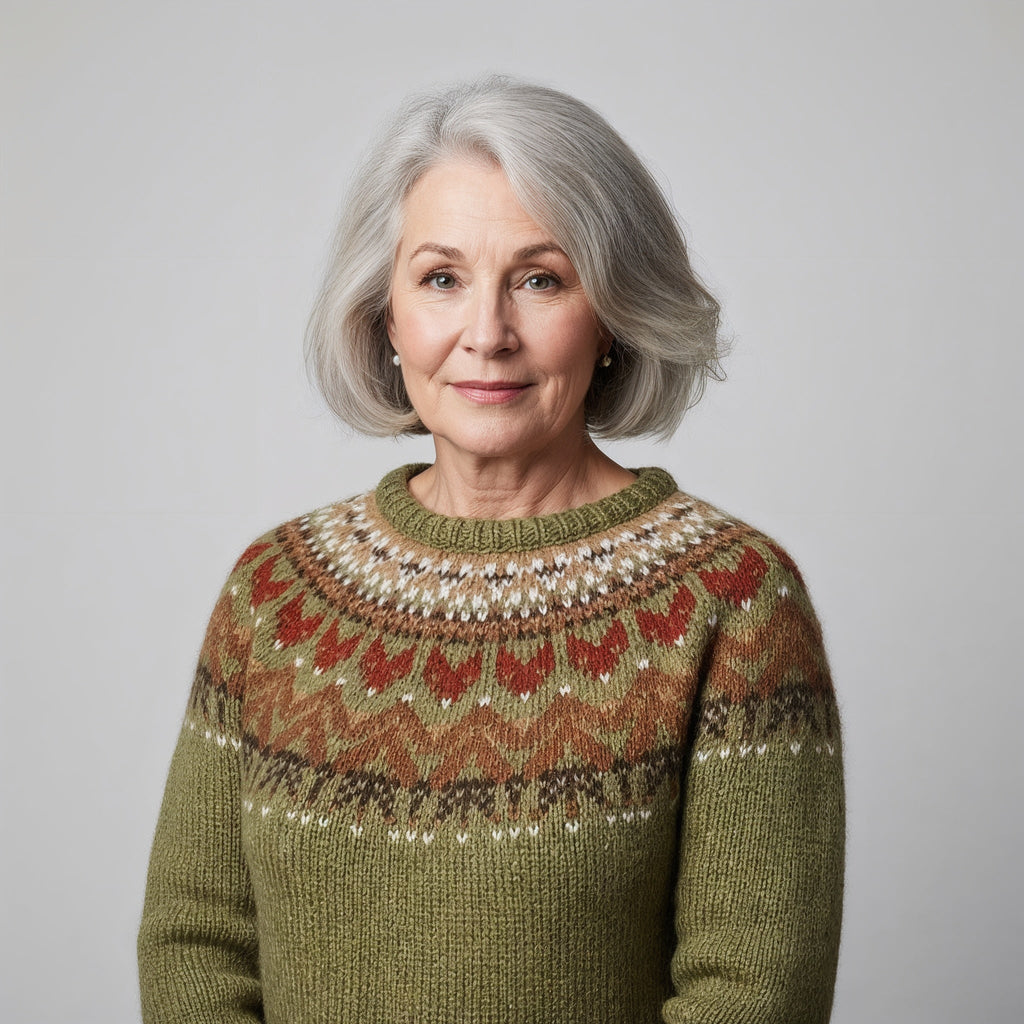 Classic Icelandic Wool Knit Sweater
