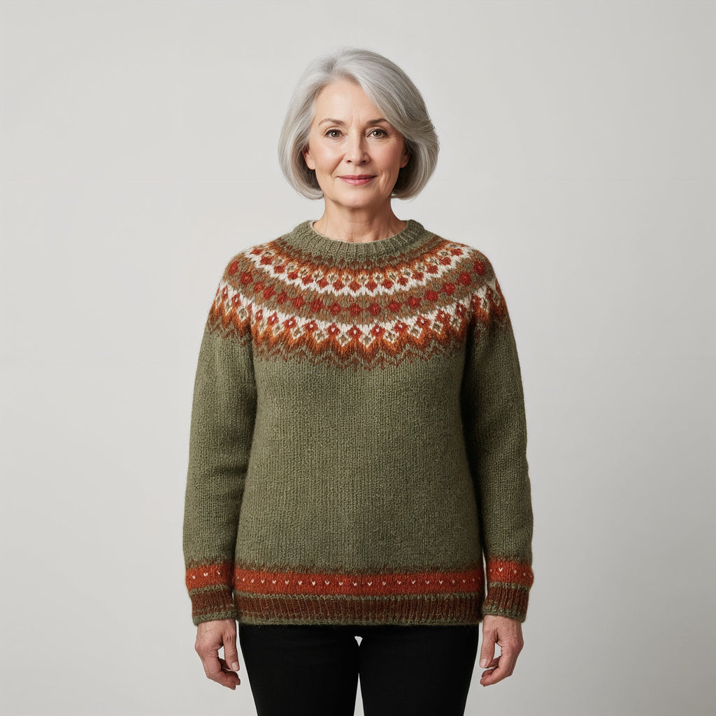 Classic Icelandic Wool Knit Sweater
