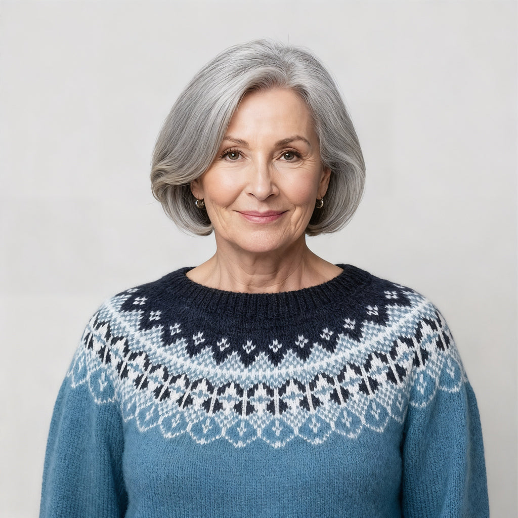 Classic Icelandic Wool Knit Sweater