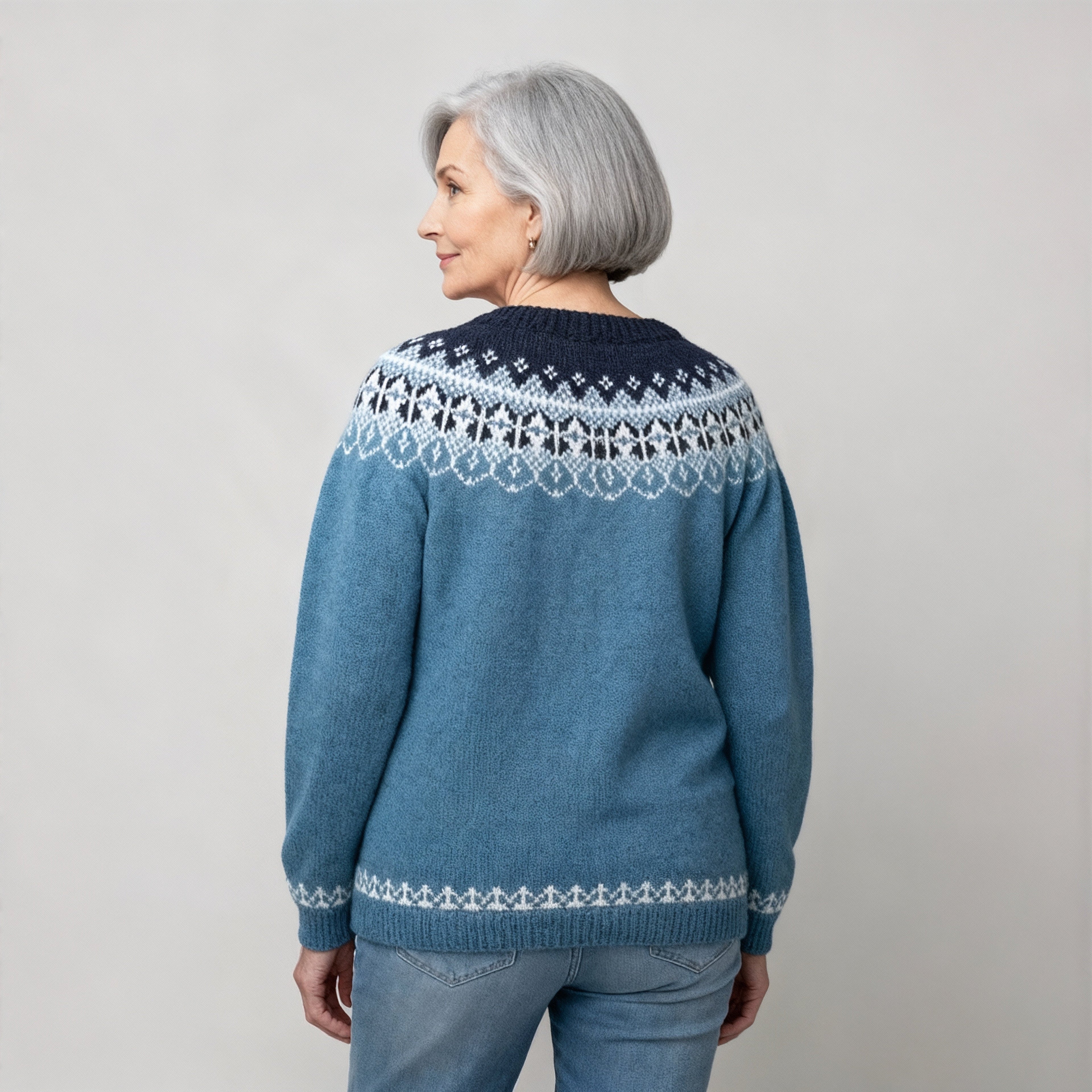 Classic Icelandic Wool Knit Sweater