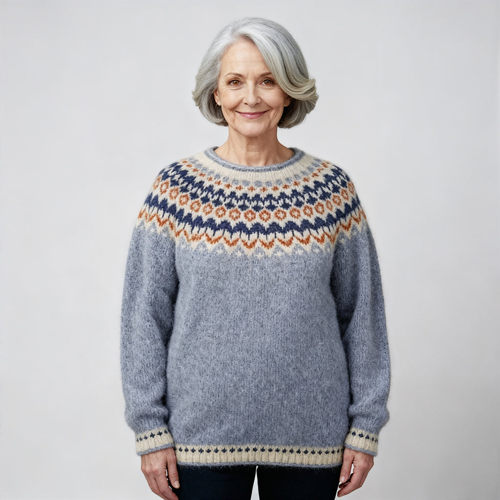 Classic Icelandic Wool Knit Sweater